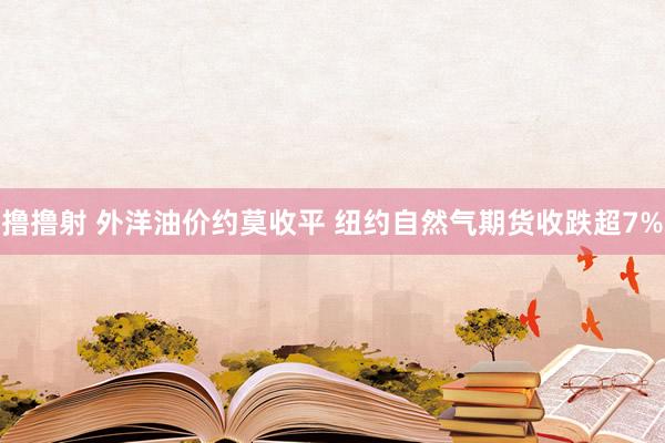 撸撸射 外洋油价约莫收平 纽约自然气期货收跌超7%