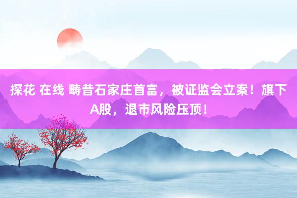 探花 在线 畴昔石家庄首富，被证监会立案！旗下A股，退市风险压顶！